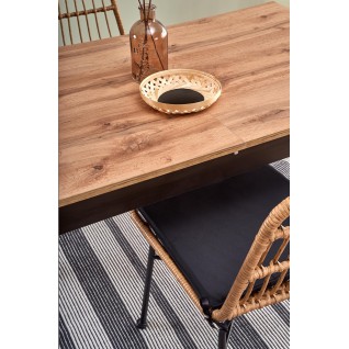 GREG stół rozkładany kolor dąb wotan/czarny (1p 1szt)