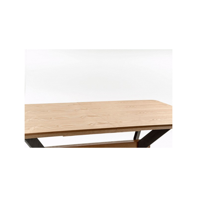 BACARDI stół rozkładany dąb naturalny / czarny (2p 1szt)