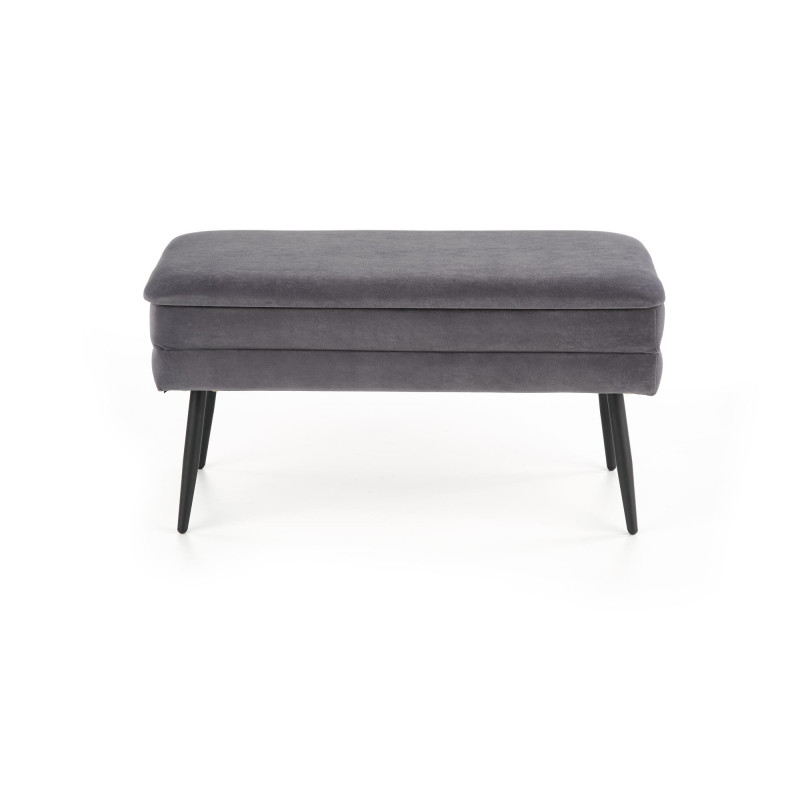 VELVA ławka popielaty/czarny (1p 1szt)