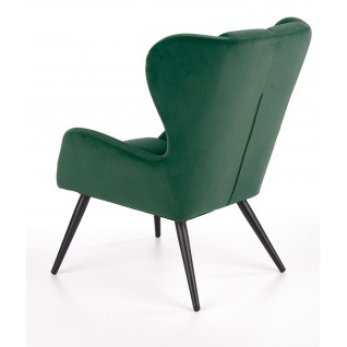 Ergonomiczny fotel tapicerowany Volcano ciemno-zielony