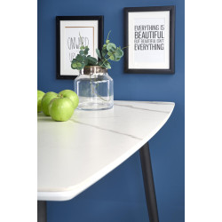 MARCO stół biały marmur / czarny (2p 1szt) MARCO stół biały marmur / czarny (2p 1szt)