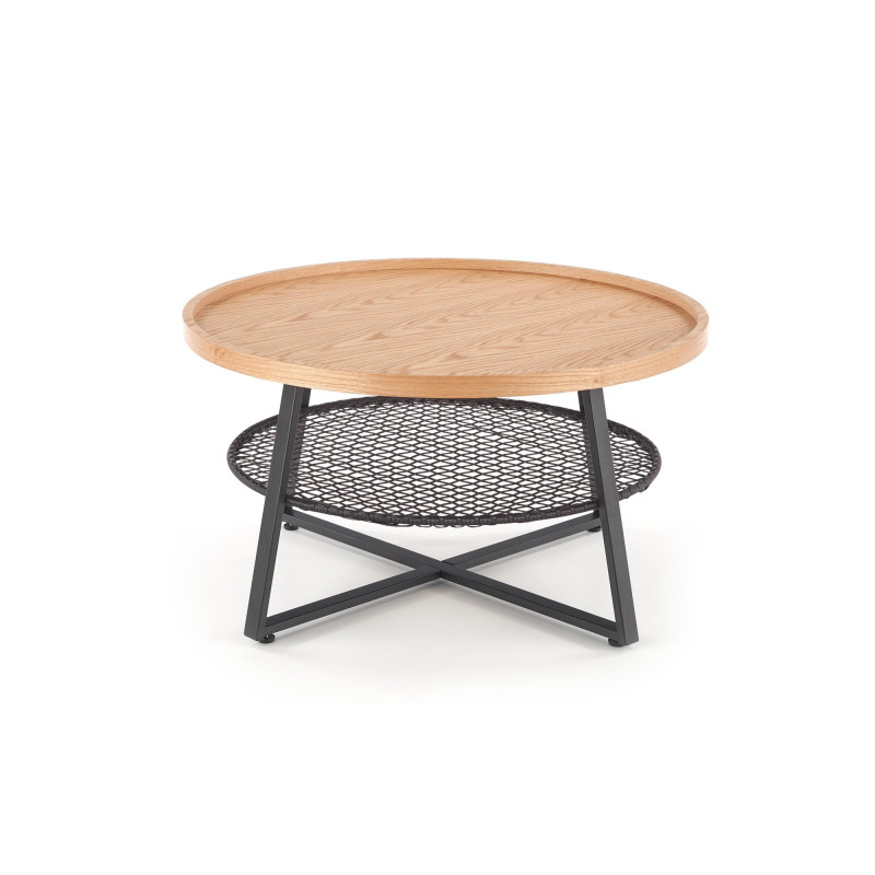 FLORENCE ława dąb naturalny/czarny (1p 1szt)