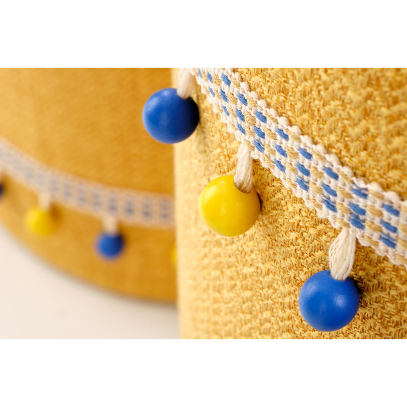 GRADO zestaw 2 puf, żółty (1p 1szt)