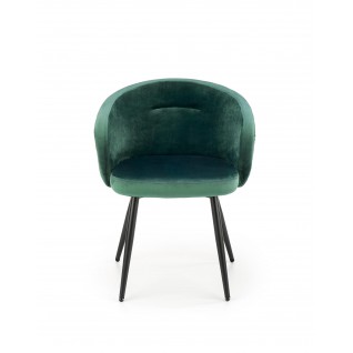 Krzesło Tapicerowane Delicate ciemnozielone