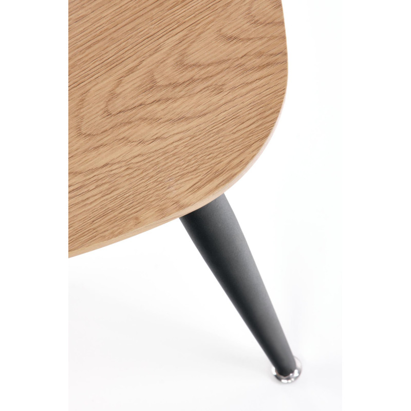 NICEA 2, zestaw 2 ław dąb złoty/czarny (2p 2szt)