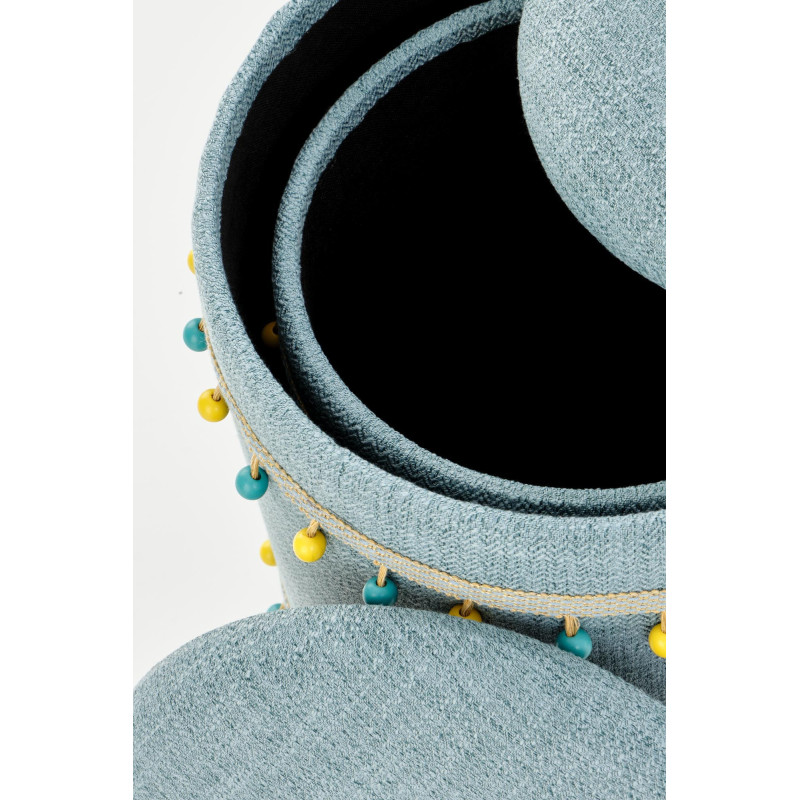 GRADO zestaw 2 puf, jasny niebieski (1p 1szt)