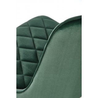 Krzesło tapicerowane Serene ciemnozielone