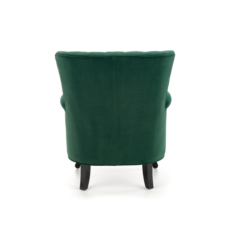 Fotel wypoczynkowy Valley zielony z giętymi nogami