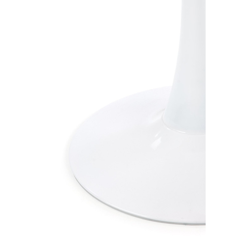 DENVER stół, blat - biały marmur, noga - biały (3p 1szt)