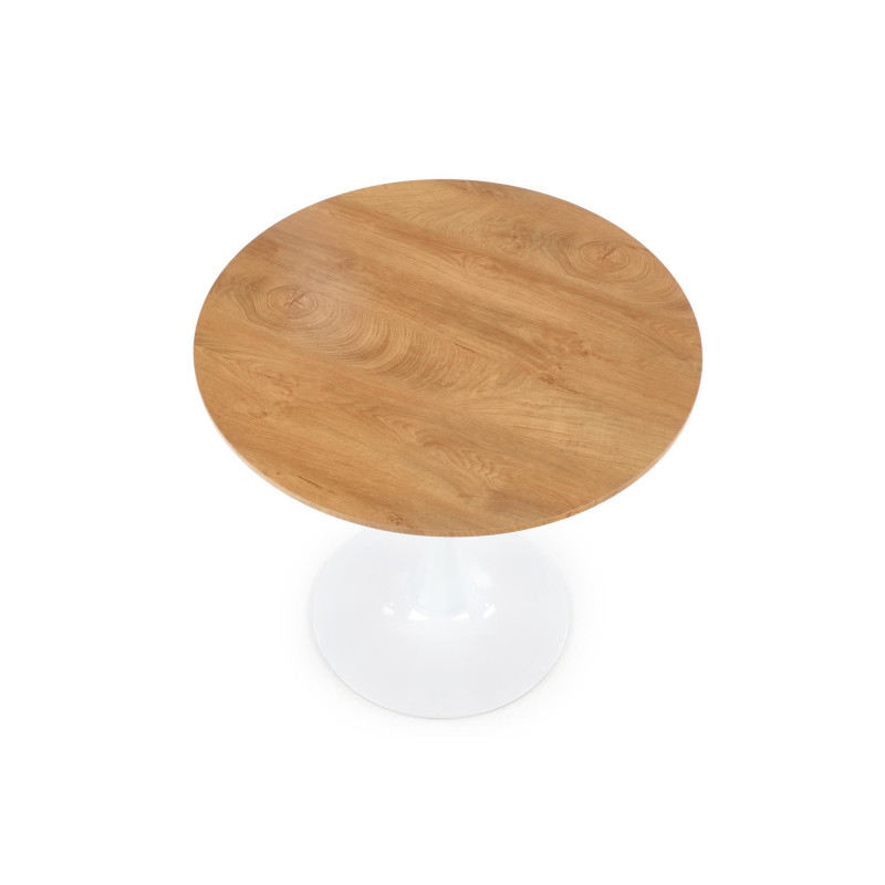 STING stół blat - naturalny, noga - biały (3p 1p)