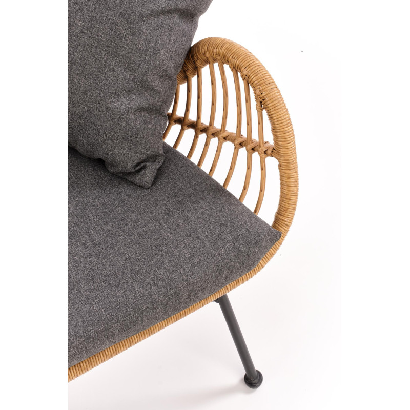 IKARO XL sofa naturalny-popiel (1p 2szt)