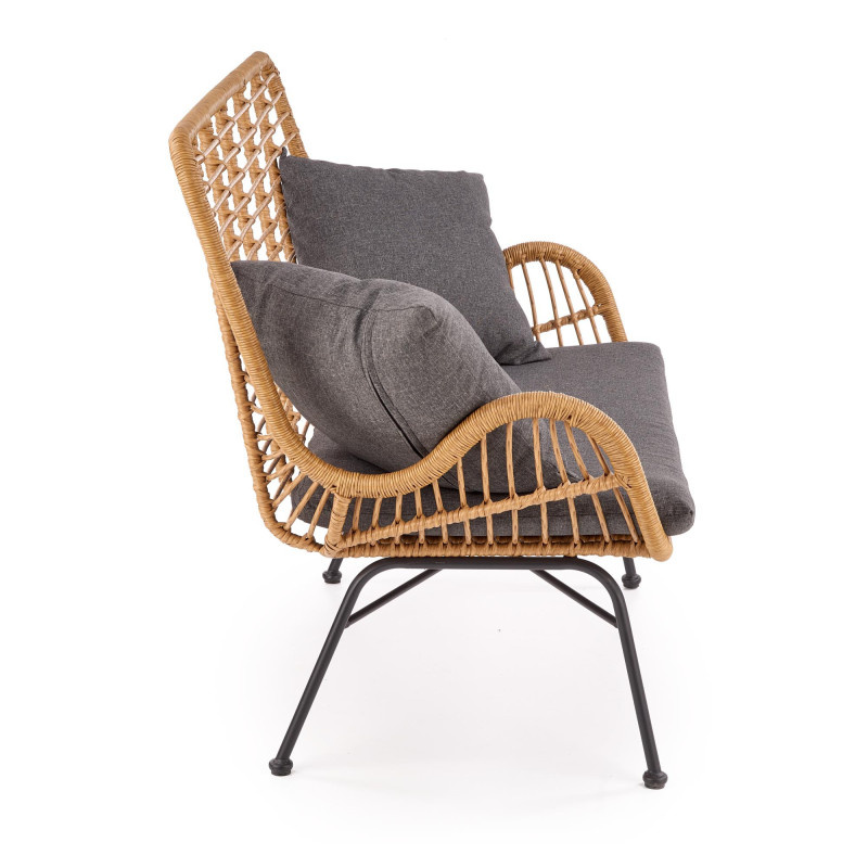 IKARO XL sofa naturalny-popiel (1p 2szt)