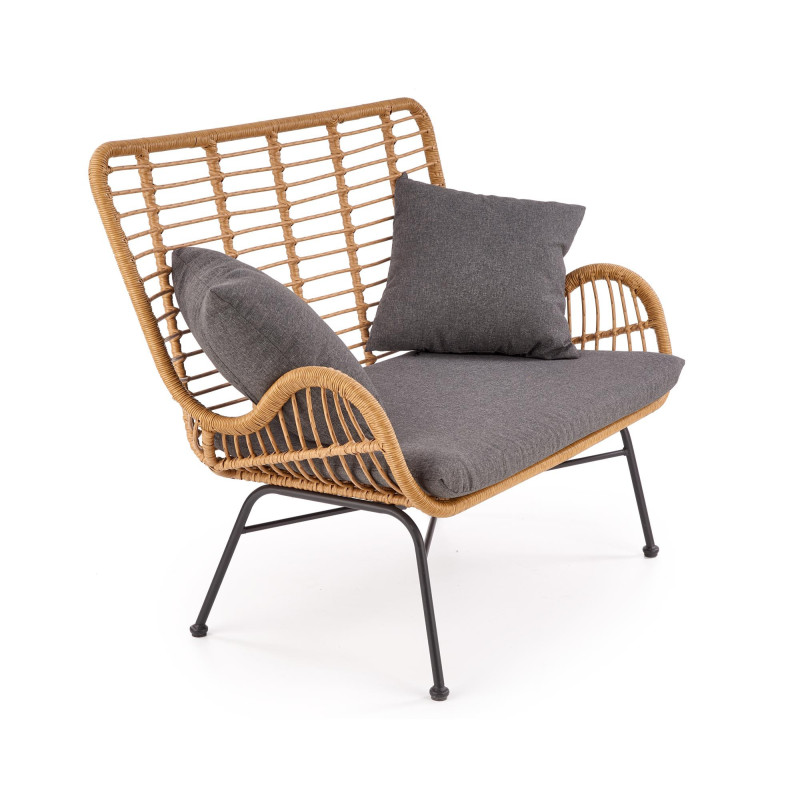 IKARO XL sofa naturalny-popiel (1p 2szt)