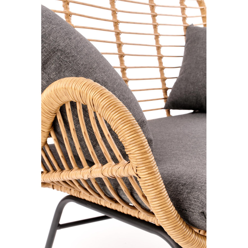 IKARO XL sofa naturalny-popiel (1p 2szt)