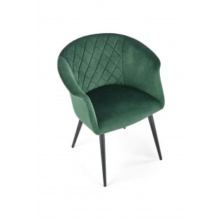 Krzesło tapicerowane Soft ciemnozielone
