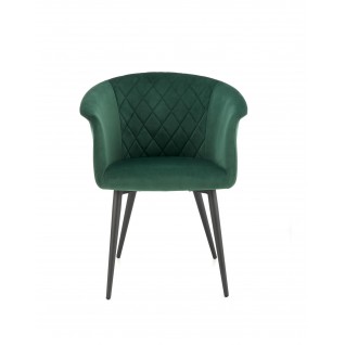 Krzesło tapicerowane Soft ciemnozielone