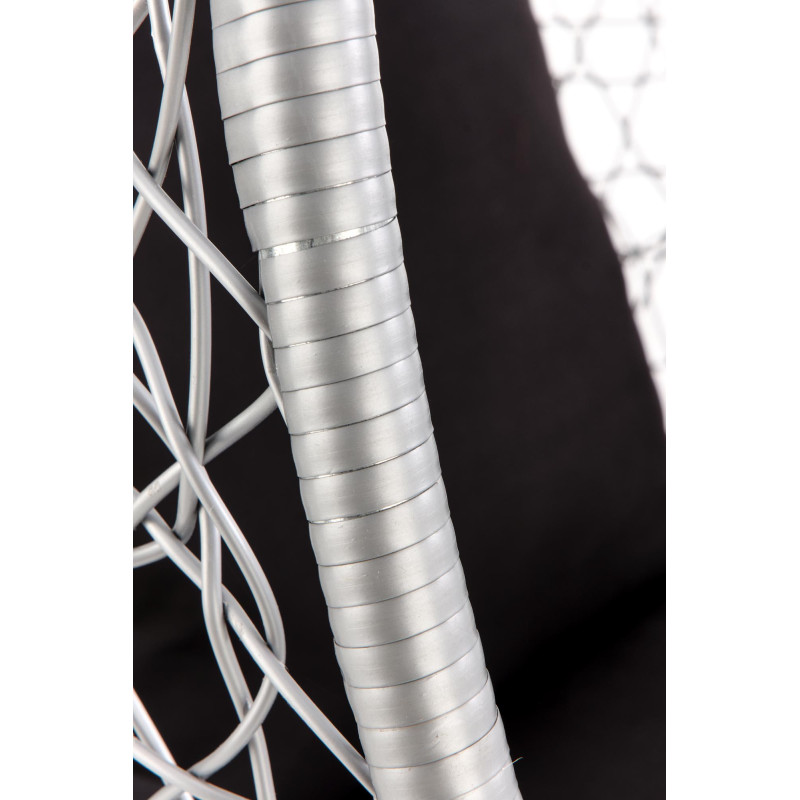 EGGY fotel ogrodowy popielaty / czarny (3p 1szt)