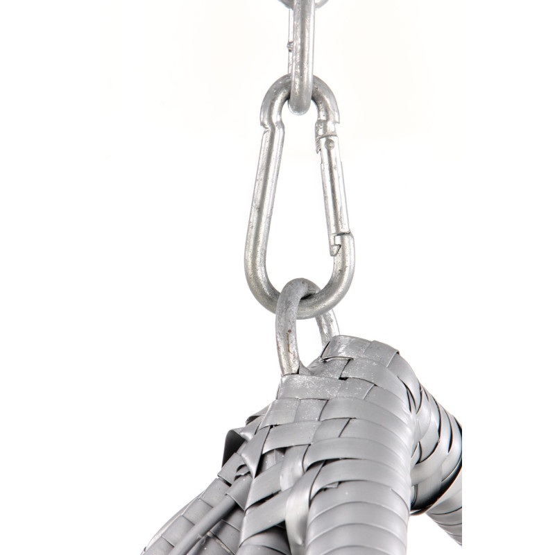 EGGY fotel ogrodowy popielaty / czarny (3p 1szt)