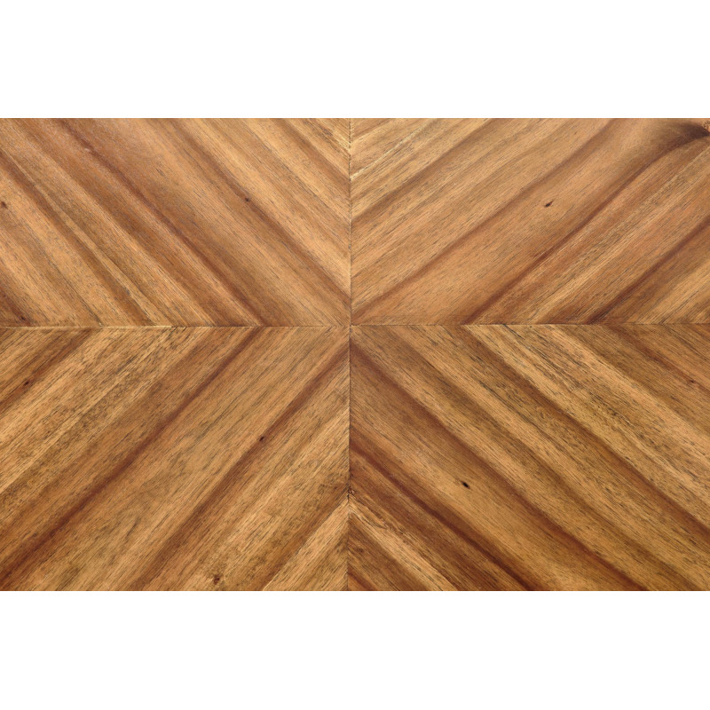 LOCARNO stół, blat - orzechowy, noga - czarny