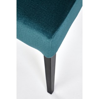 CLARION 2 krzesło czarny / tap: MONOLITH 37 (c. zielony) (1p 2szt)