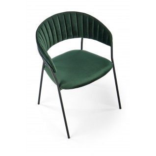 Krzesło Tapicerowane Merkury Zielone Velvet