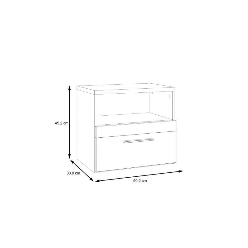 Szafka nocna Dalate DQLK011-M301 Meble Forte kolekcja Dalate