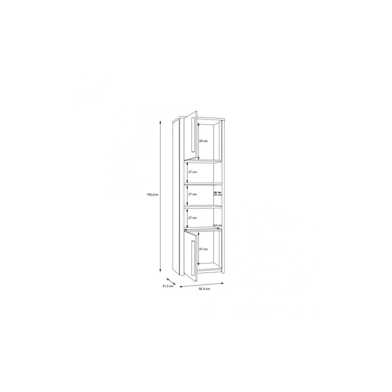 Regał Surfinio SFNR711L-M378 Meble Forte kolekcja Surfinio
