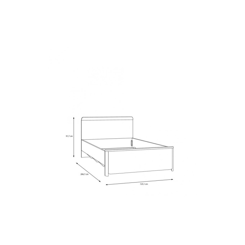 Łóżko120 x 200 Surfino SFNL1121-M378 Meble Forte kolekcja