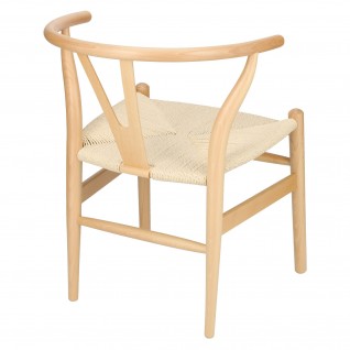 Krzesło Wicker Naturalne Naturalne inspi rowane Wishbone
