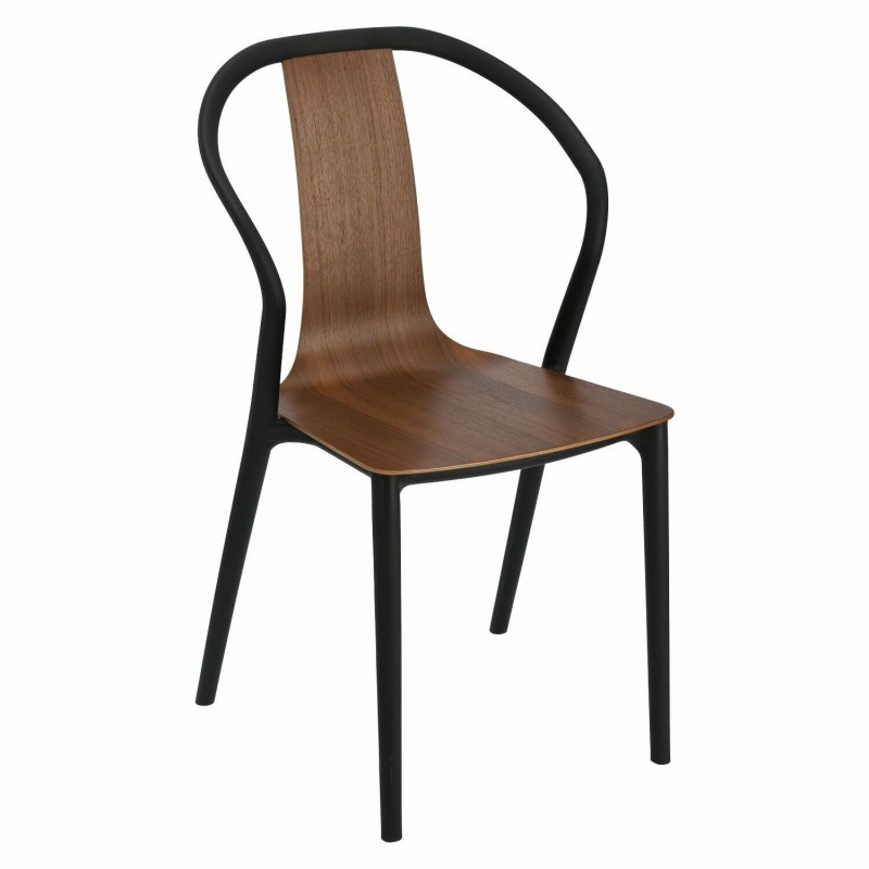 Krzesło Bella czarne/orzech