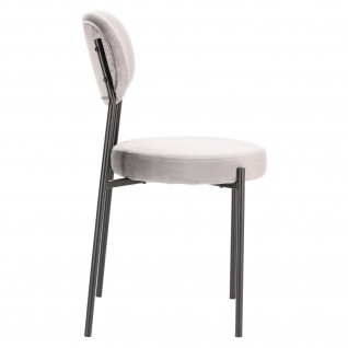 Krzesło Camile Velvet szare