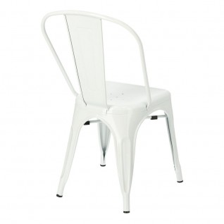 Krzesło Paris białe inspirowane Tolix