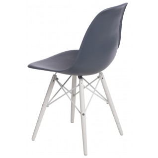 Krzesło P016W PP dark grey/white