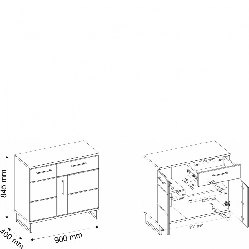 Komoda IV2 Ivo Bog-Fran kolekcja Ivo