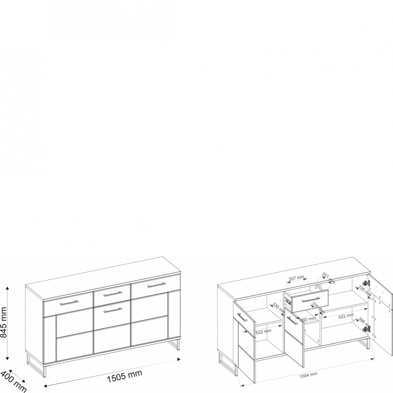 Komoda IV3 Ivo Bog-Fran kolekcja Ivo