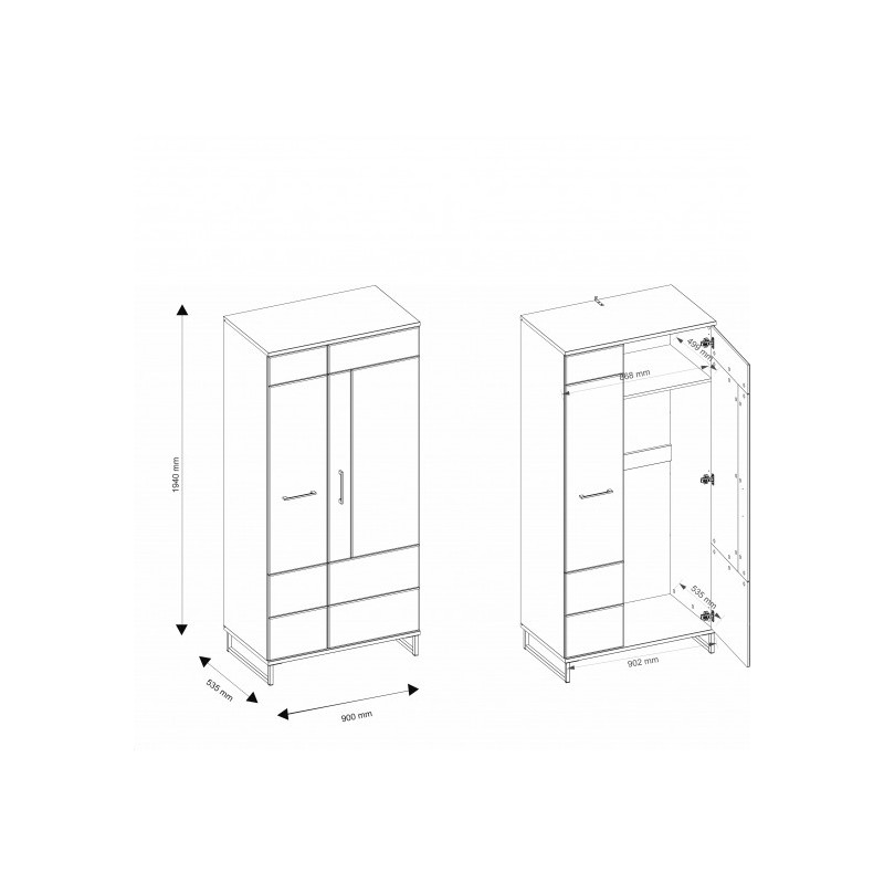 Szafa IV9 Ivo Bog-Fran kolekcja Ivo