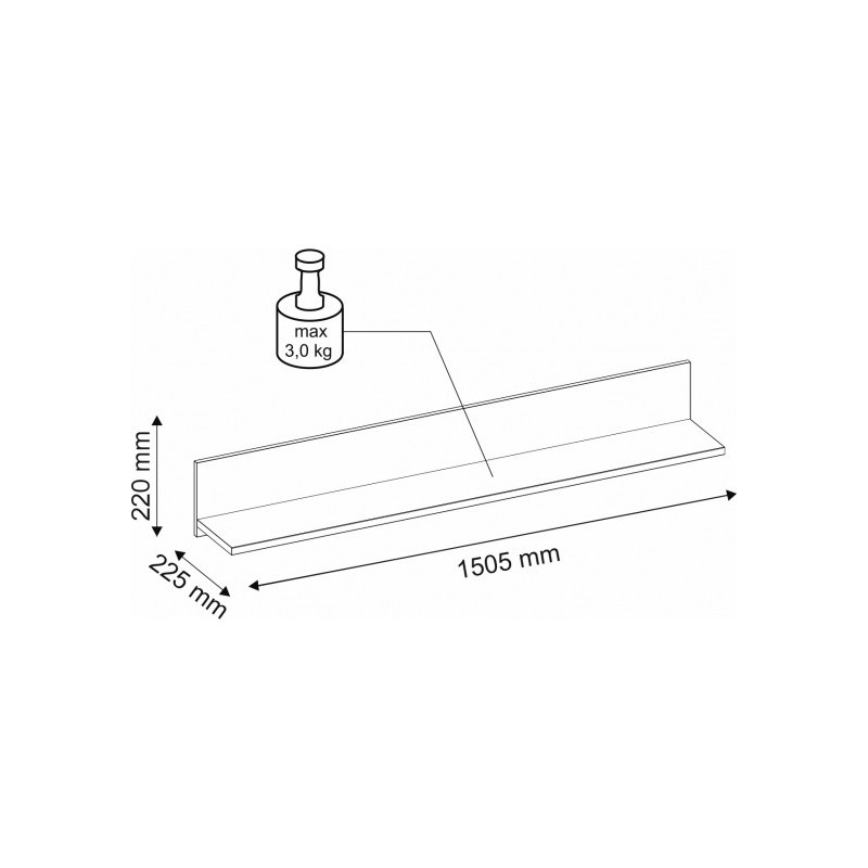 Półka IV11 Ivo Bog-Fran kolekcja Ivo