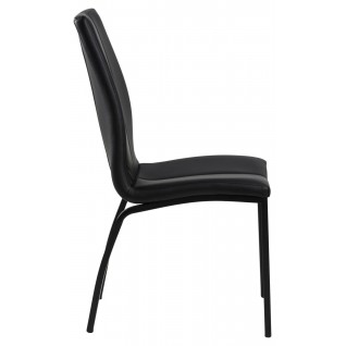 Krzesło Asama black PU czarne nogi