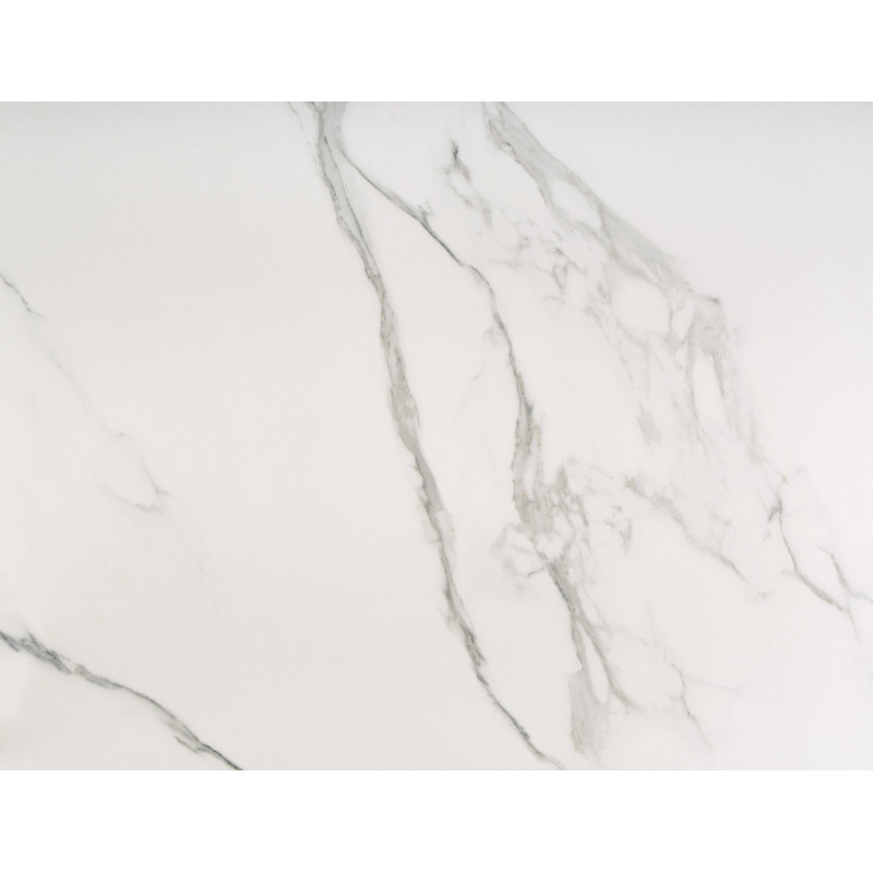 VIVALDI stół rozkładany blat - biały marmur, nogi - biały