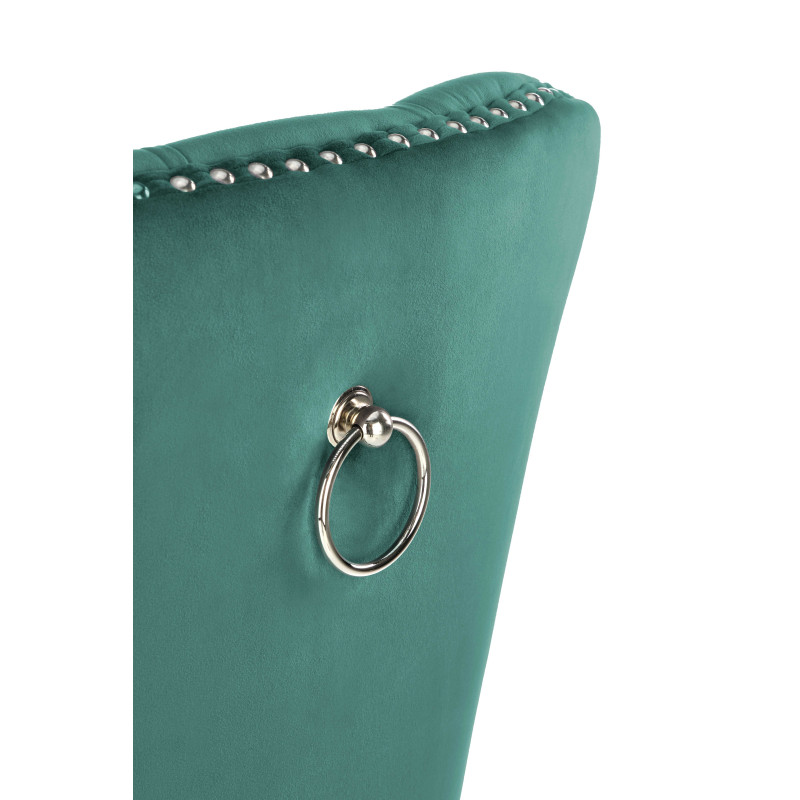 MIYA krzesło czarny / tap: ciemny zielony