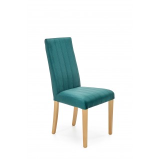 DIEGO 3 krzesło dąb miodowy / tap. velvet pikowany Pasy -