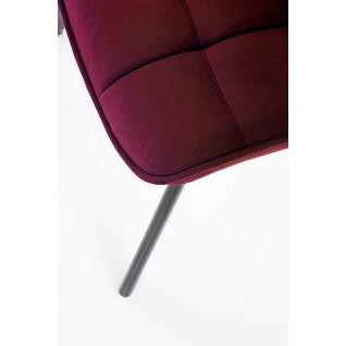 Krzesło tapicerowane Lilac bordowe