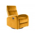 FOTEL ROZKŁADANY OLIMP VELVET CURRY BLUVEL 68