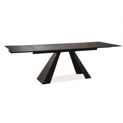 STÓŁ SALVADORE CZARNY MAT 160(240)X90