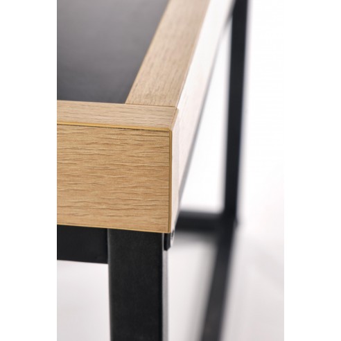 VESPA ława blat naturalny, nogi: czarny