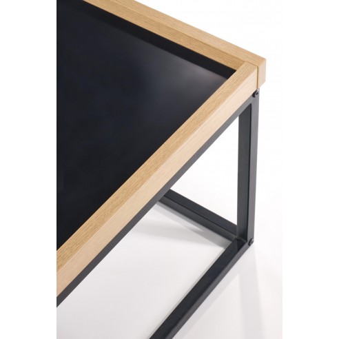 VESPA ława blat naturalny, nogi: czarny