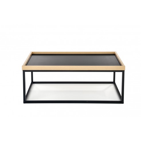 VESPA ława blat naturalny, nogi: czarny