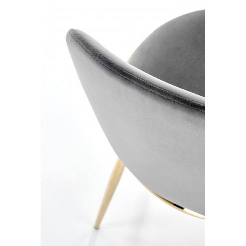 Krzesło tapicerowane Meadow szare