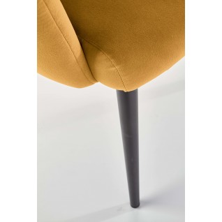 Krzesło tapicerowane Foxglove musztardowe