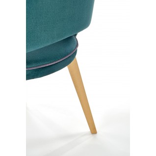 MARINO krzesło dąb miodowy / tap. MONOLITH 37 (ciemny zielony) (1p 1szt)